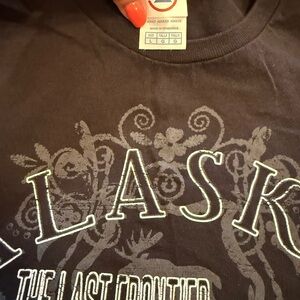 Alaska Graphic Tee - Black Brown Women’s Top